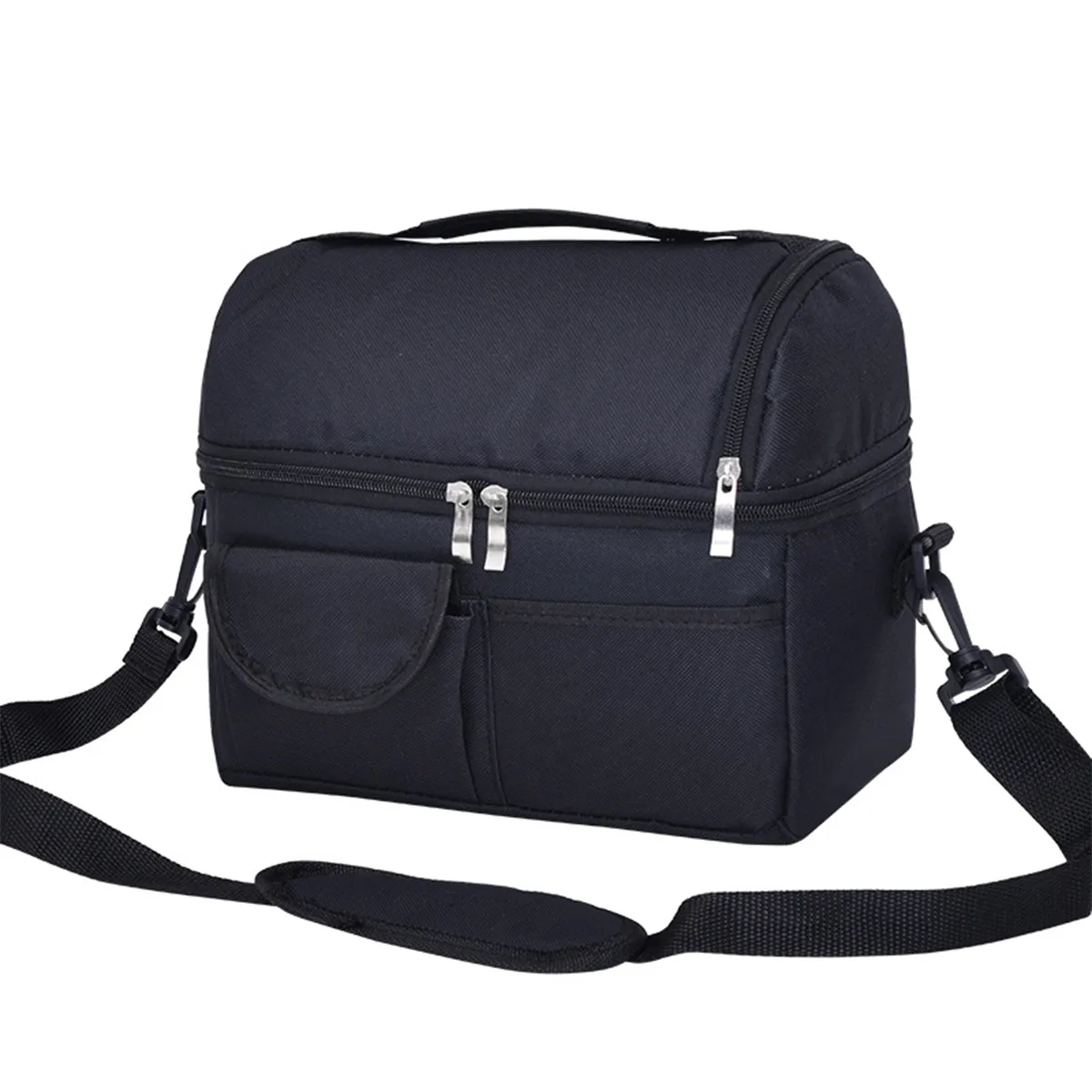 Compartment Box Double Deck Insulated Reusable Lunch Bag 3