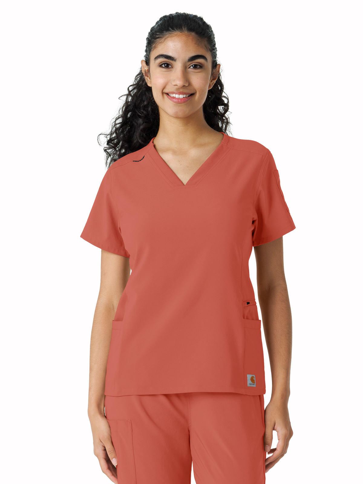 Carhartt Scrubs - Force Essentials - Women's Knit Panel Top 4