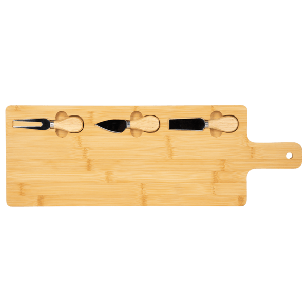 Long Charcuterie Board w/ Utensils 4