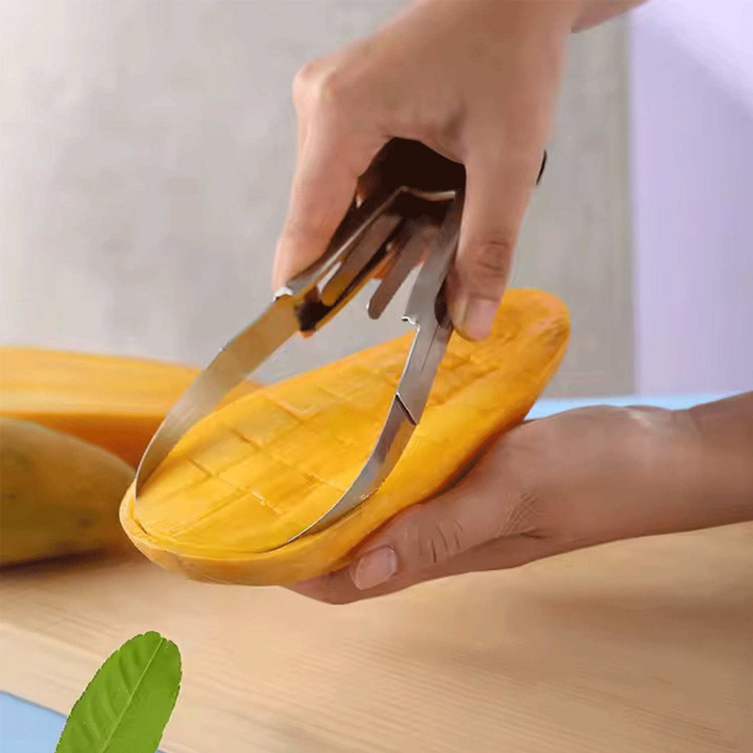 Stainless Steel Mango Peeling Separator slicing Cutter 12