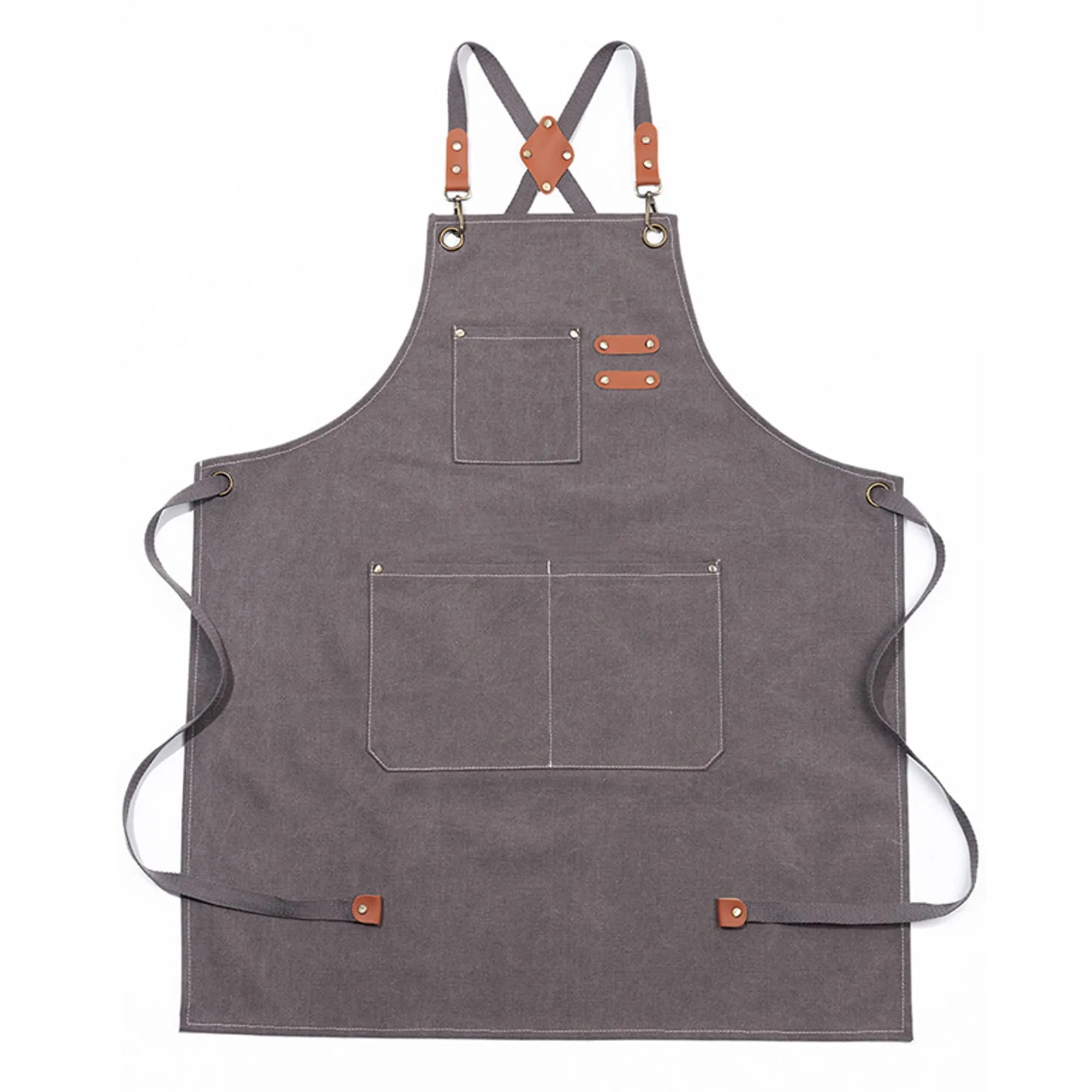 Custom Practical Kitchen Apron With Pockets 6