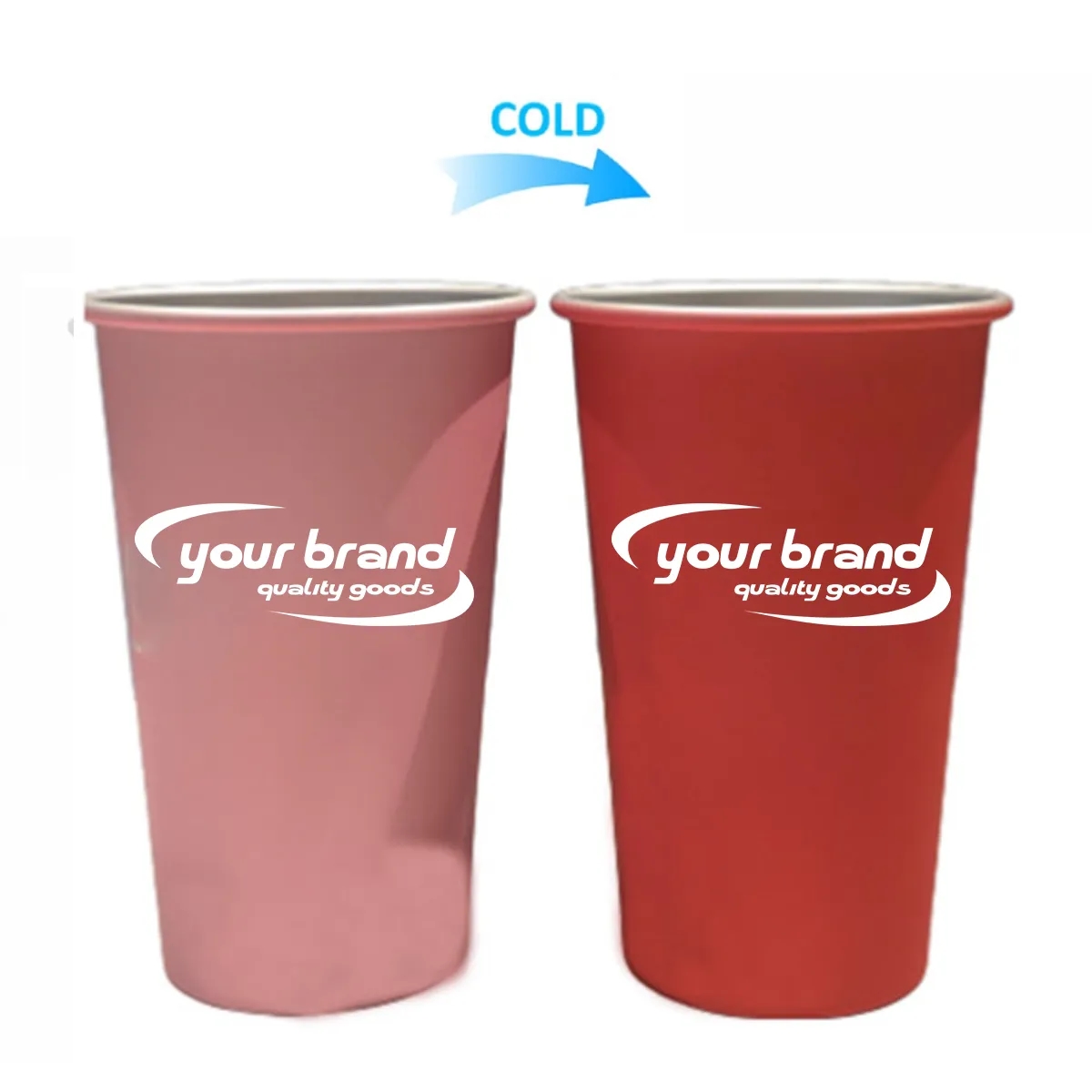 15 oz Reusable Metallic Color Changing Cups Aluminum Mug 2