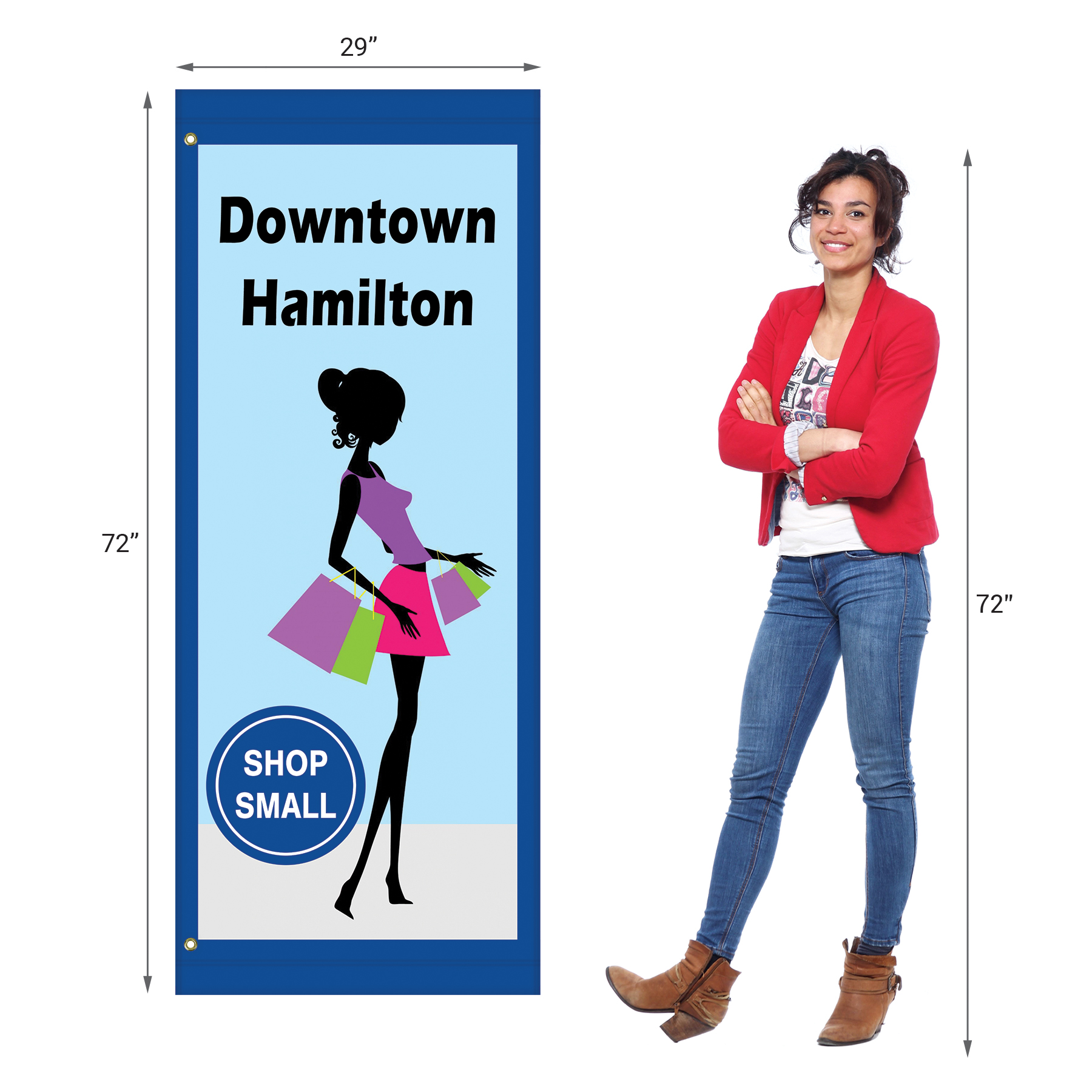 72" x 29" Custom Polyester Avenue Banner 11