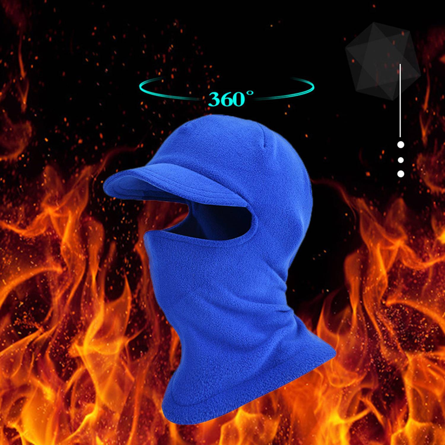 Outdoor Cold Proof Ski Mask Windproof Wool Warm Hat 5