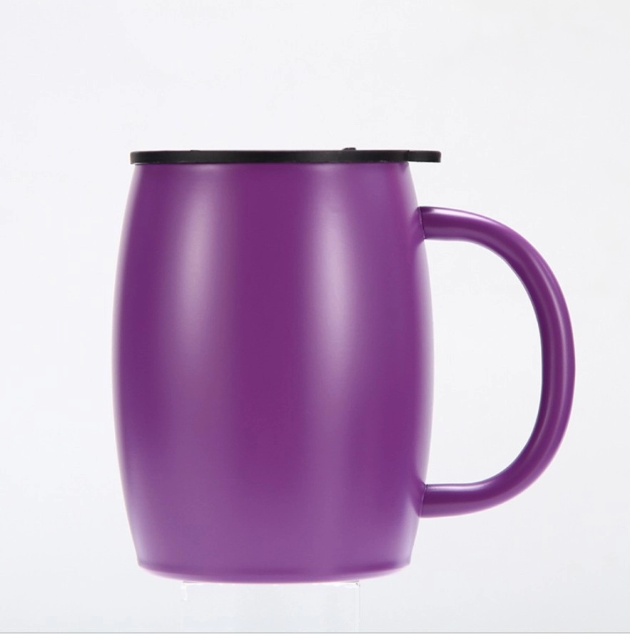 Custom 14 oz Double Wall Coffee Cups With Lid & Handle 10
