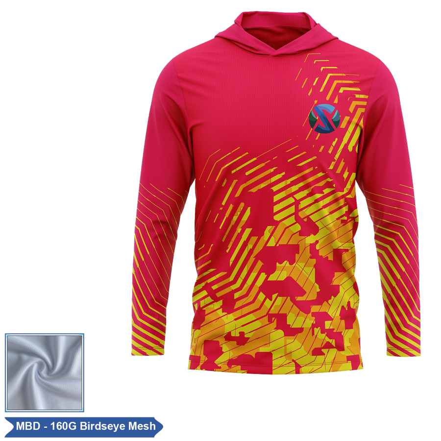 Unisex & Kids' Sublimation 160G Birdseye LS Hooded T-Shirt 4