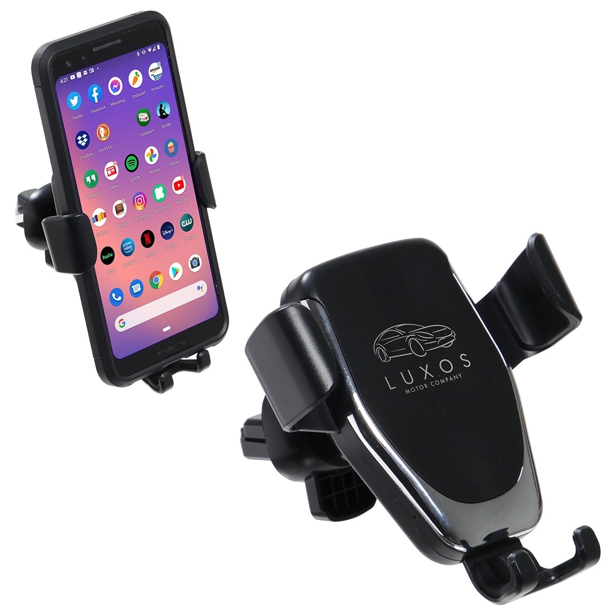 Auto Vent/Dashboard 10W Wireless Charger and Phone Holder 4