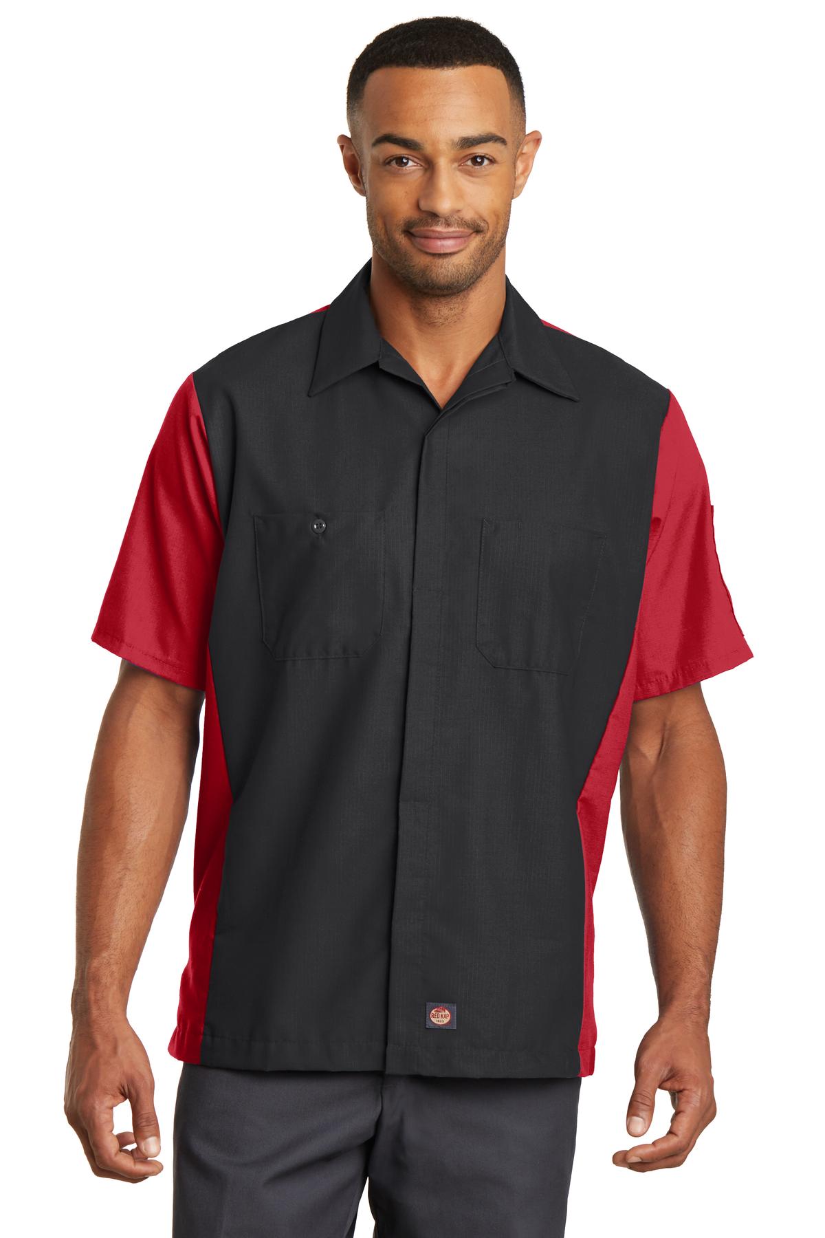 Red Kap Short Sleeve Ripstop Crew Shirt. SY20 5