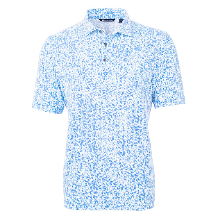 Cutter & Buck Virtue Eco Pique Botanical Print Recycled Men's Polo 7
