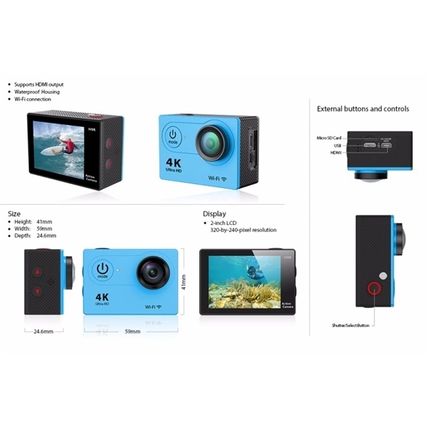 Travel 4K Ultra HD Sports Action Camera 2