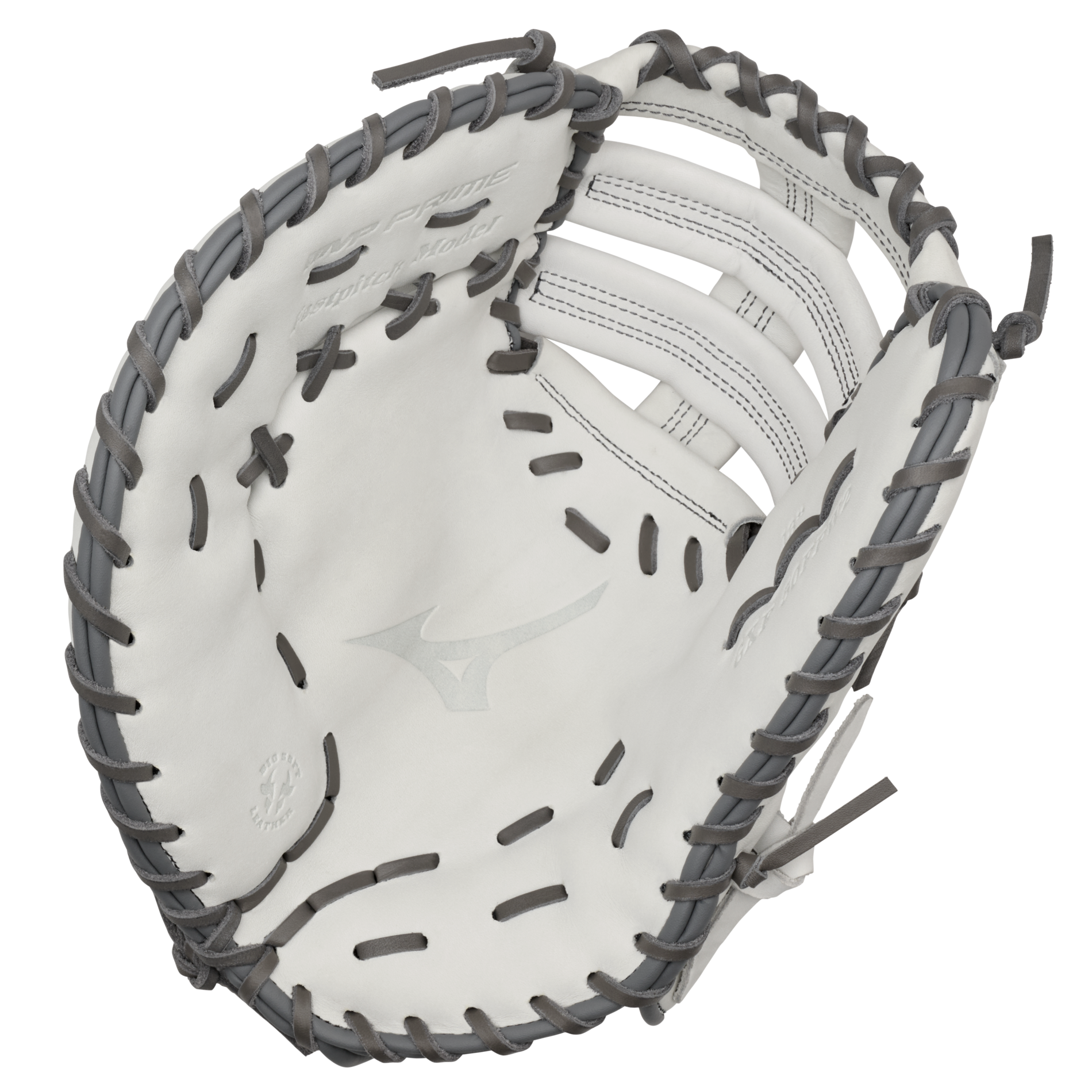 MVP Prime Fastpitch Softball First Base Mitt 13", BioSoft Leather, Center Pocket Design 8