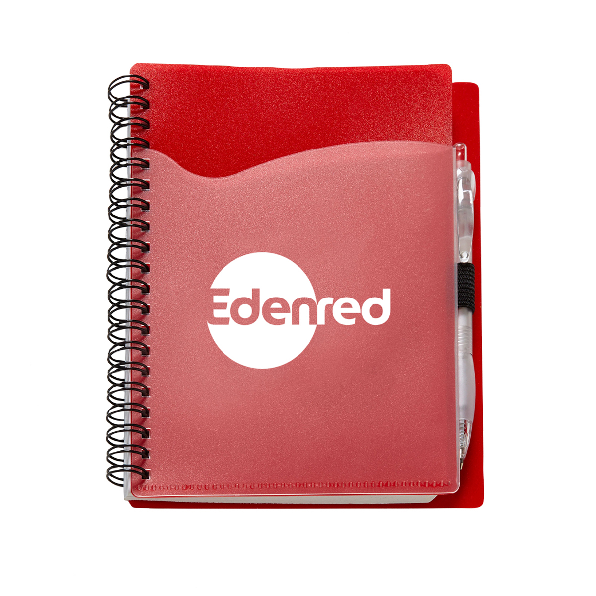5 3/4"x7 1/8" Wave Spiral Notebook with Front Pocket 6