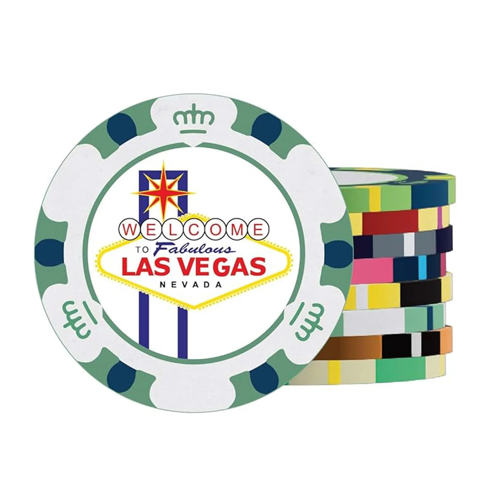 Full Color Size Custom Poker Chips