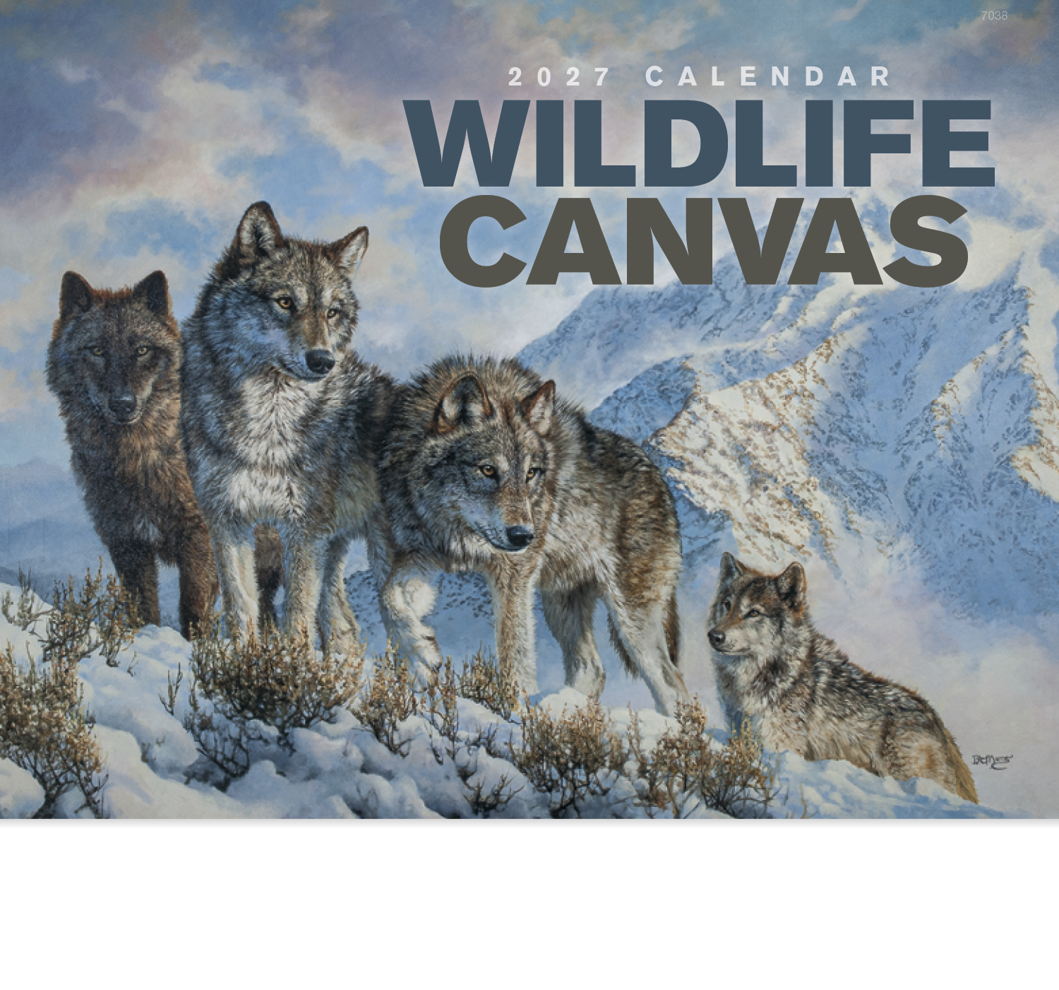 Good Value™ Wildlife Canvas - Stapled Calendar 67