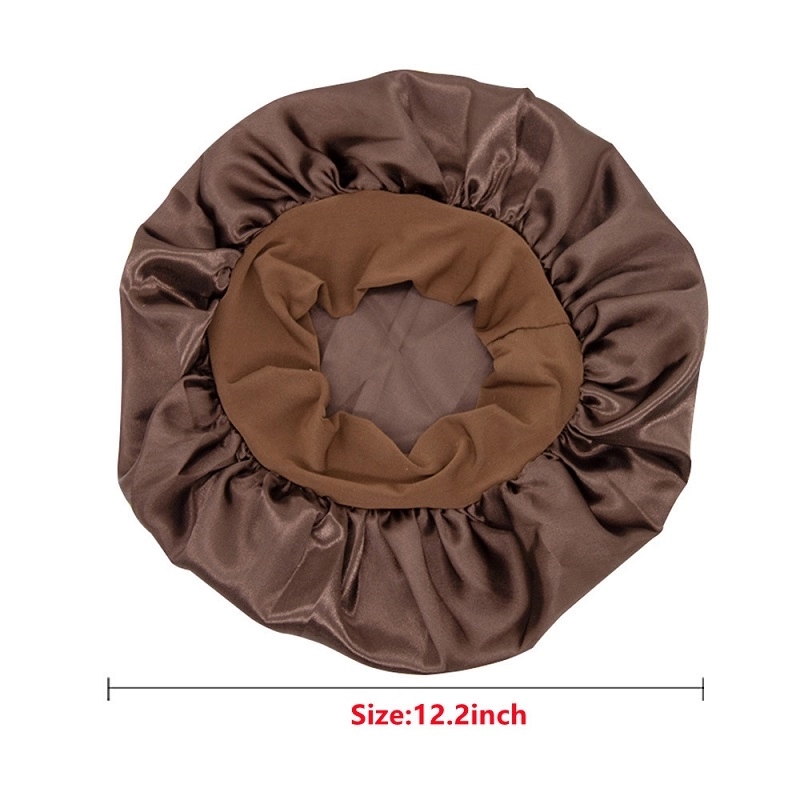 Silk Satin Bonnet Hair Cover Sleep Cap 4