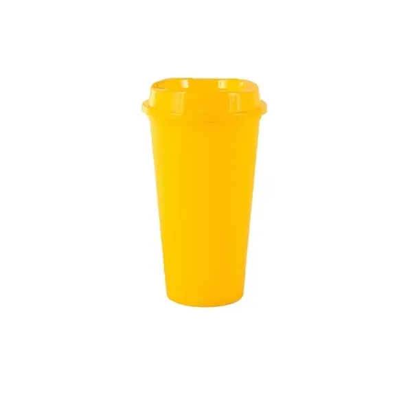 16oz Colorful Plastic Cup - Vibrant Reusable Drinkware 4