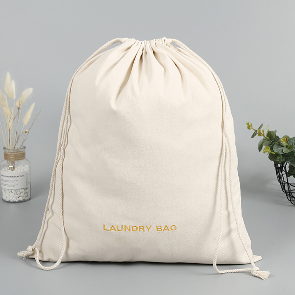 Cotton Drawstring Laundry Bag 9