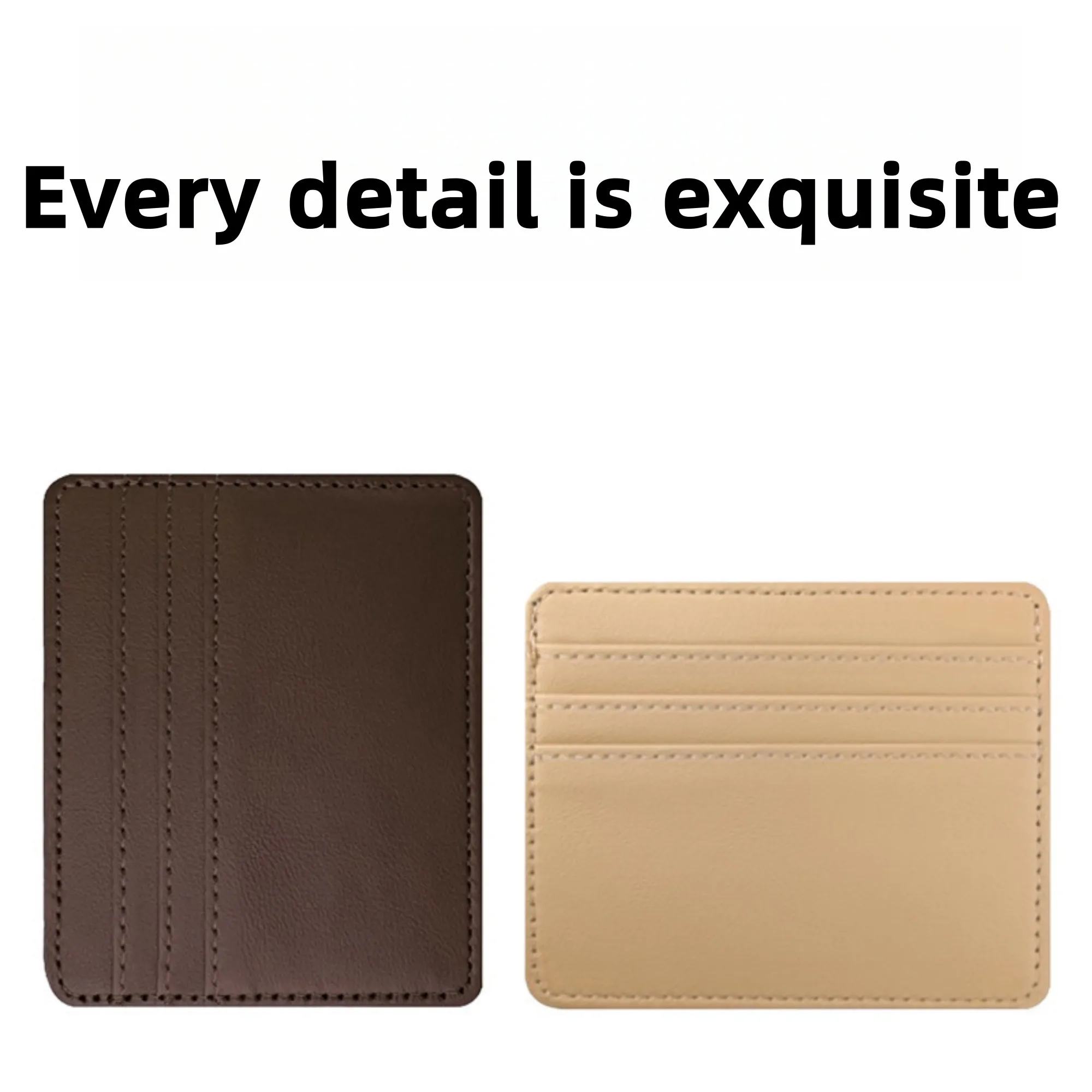 Ultra Thin Double-sided Leather Card Sleeve 3