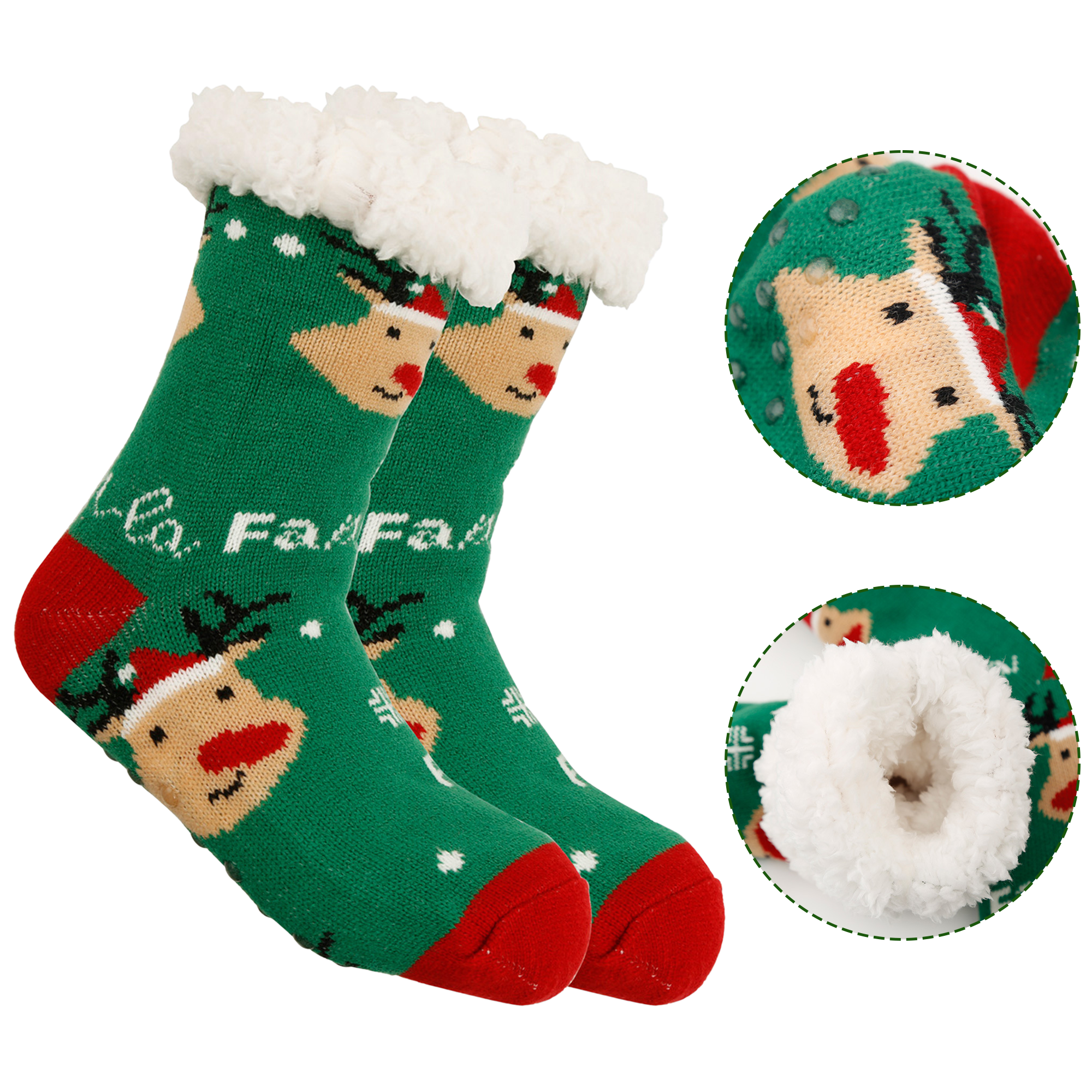Winter Christmas Slipper Socks 1