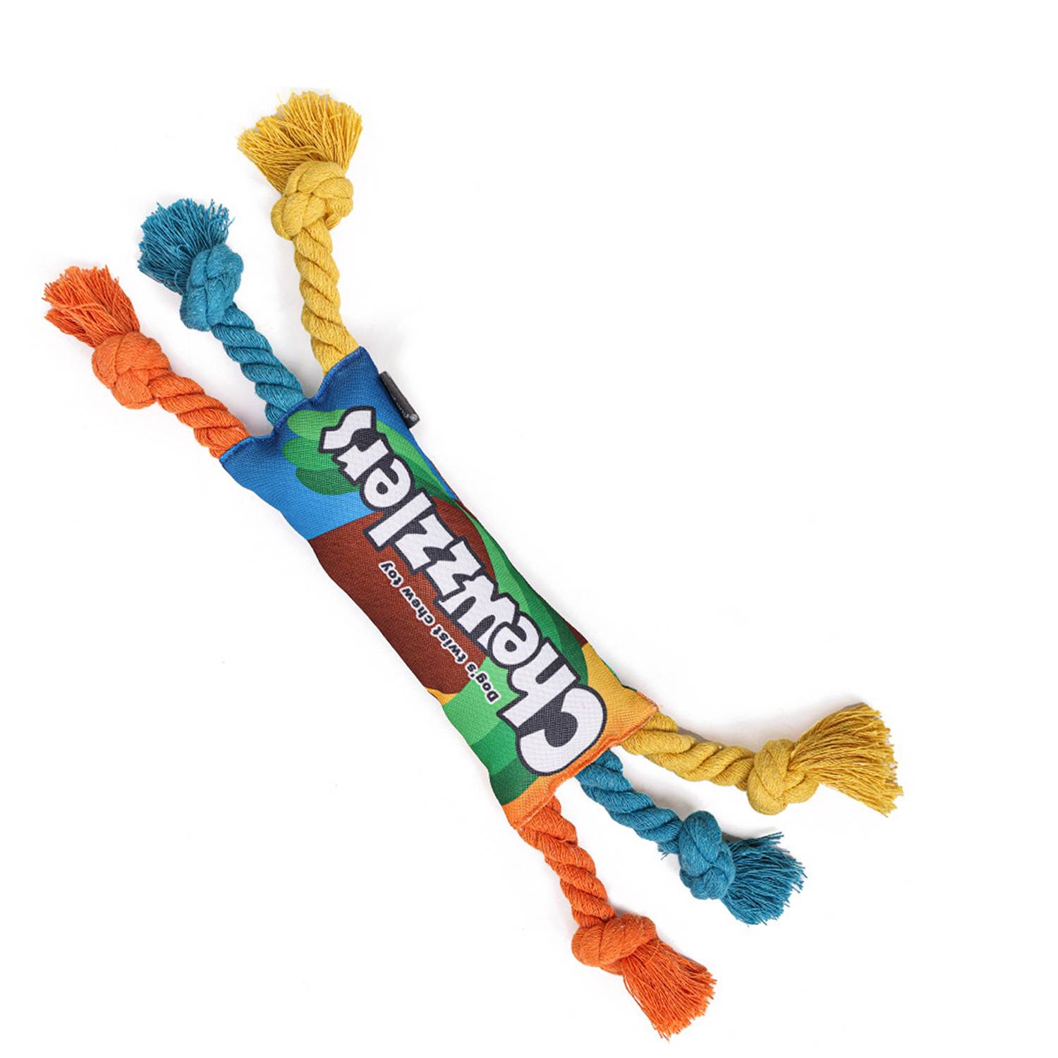 Squeaky Rainbow Twist Pet Chew Toy 3