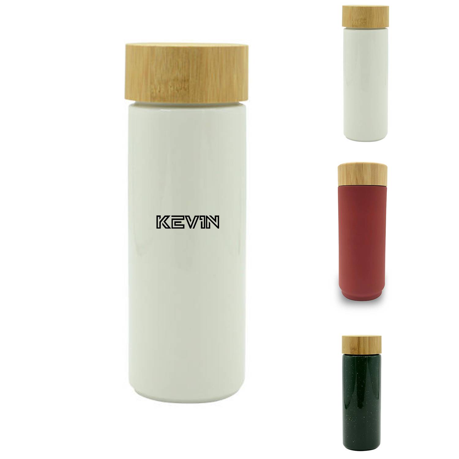 15.8oz Ceramic Cup With Bamboo Cover 1