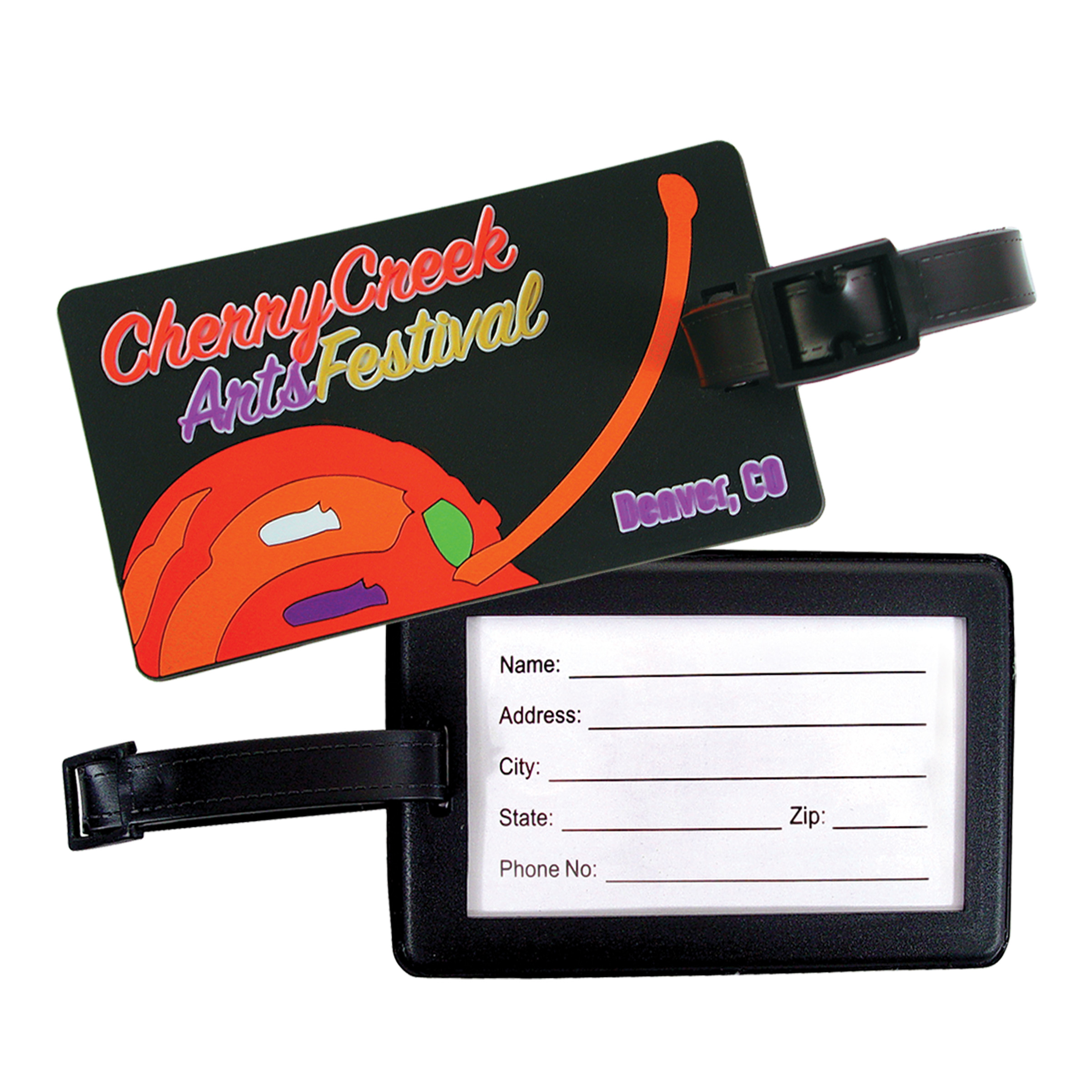 Custom PVC Luggage Tags (Paper Insert) 9
