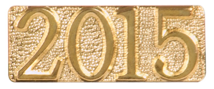 2015 Metal Chenille Letter Insignia Pin 2