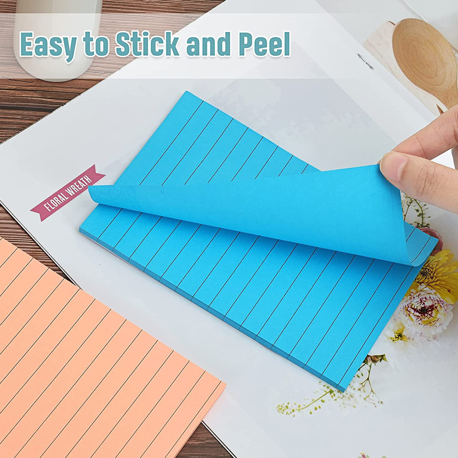 8 Colors Self Sticky Notes Pad 4