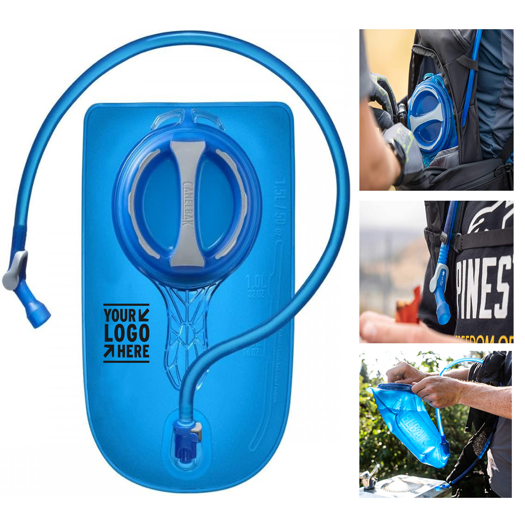 2 Liter 50oz Hiking Backpack Leak Proof BPA Free Hydration Bladder Water Reservoir Storage Bag