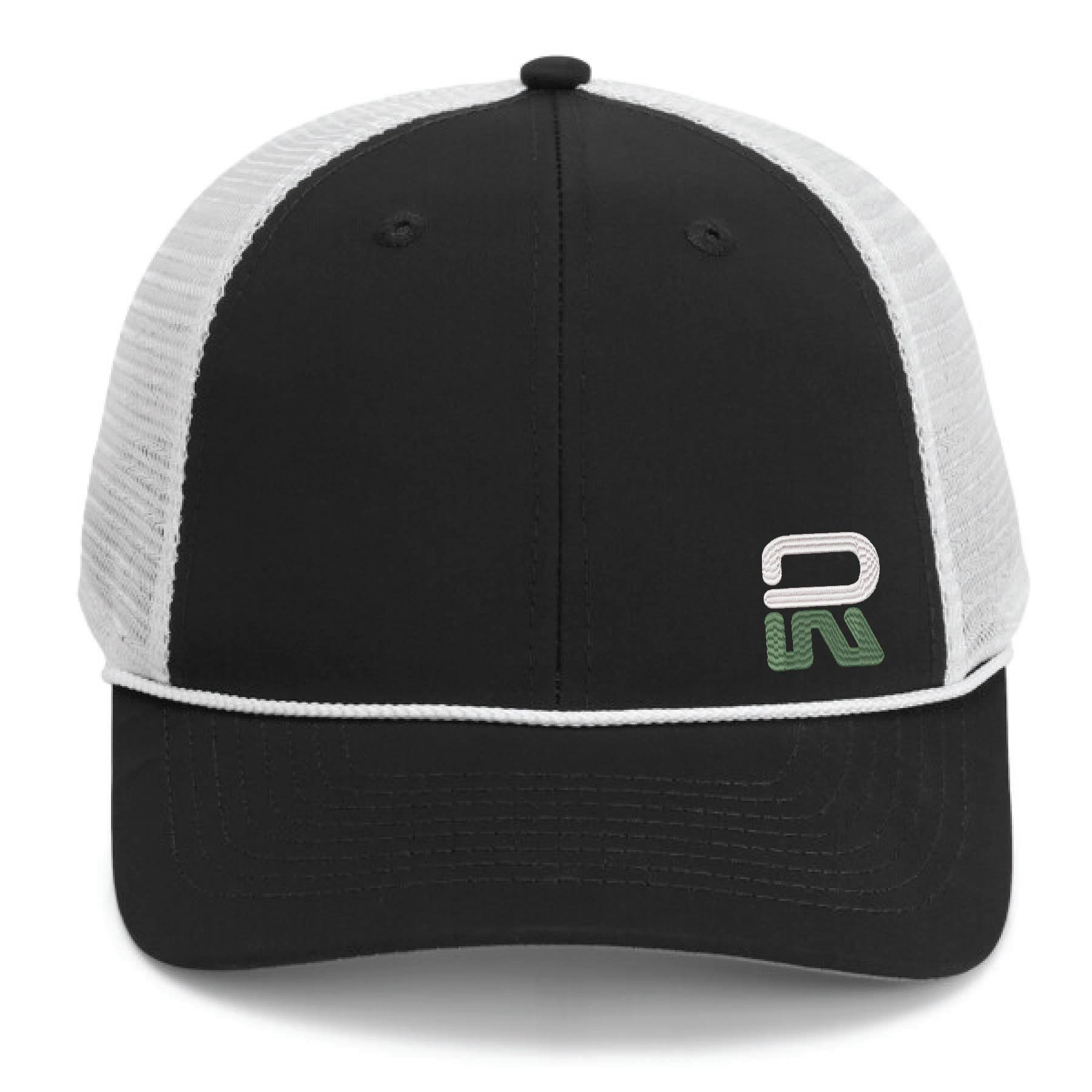 Imperial 7055 6-Panel The Night Owl Performance Rope Cap w/ Leatherette Patches or Embroidery 3