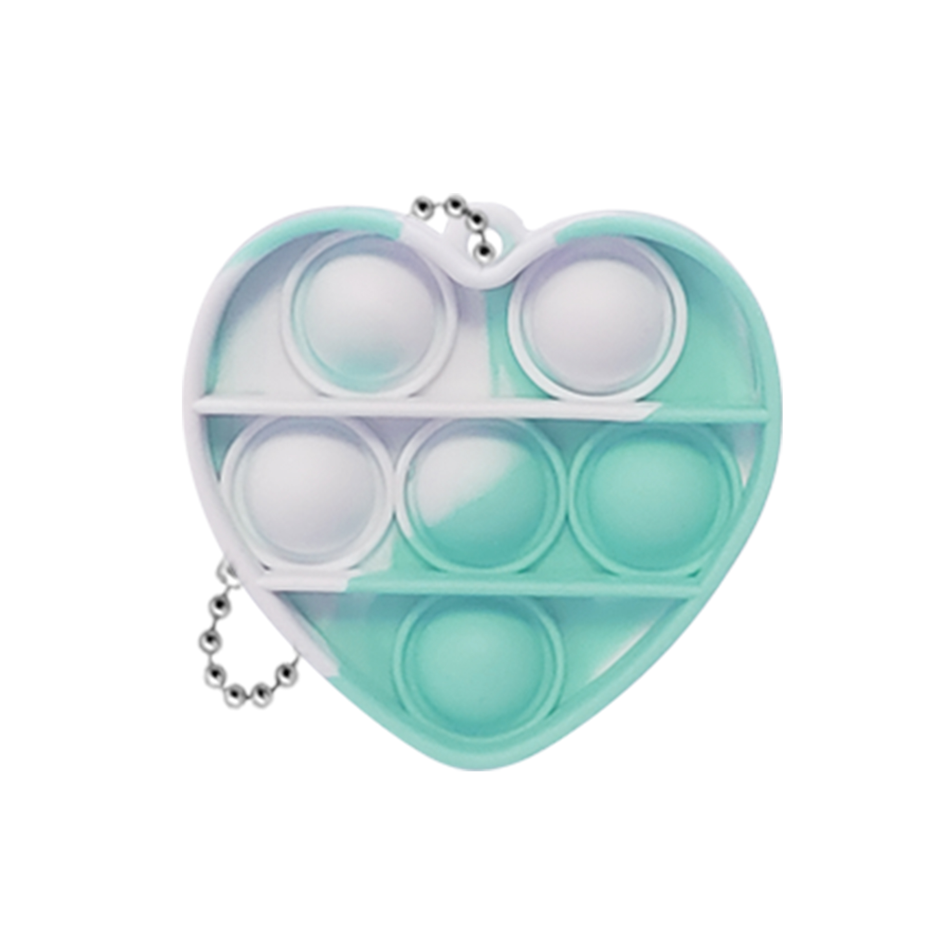 Mini Heart Push Pop Bubble Keychain 4