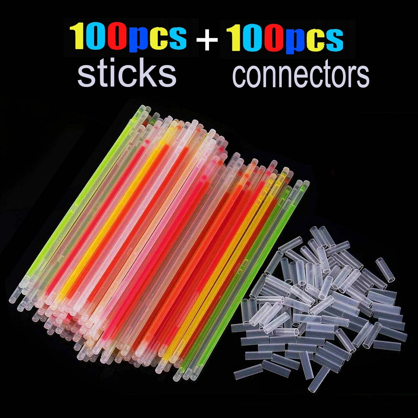 8 Inch Light Glow Stick For Concert Party Decorations 3