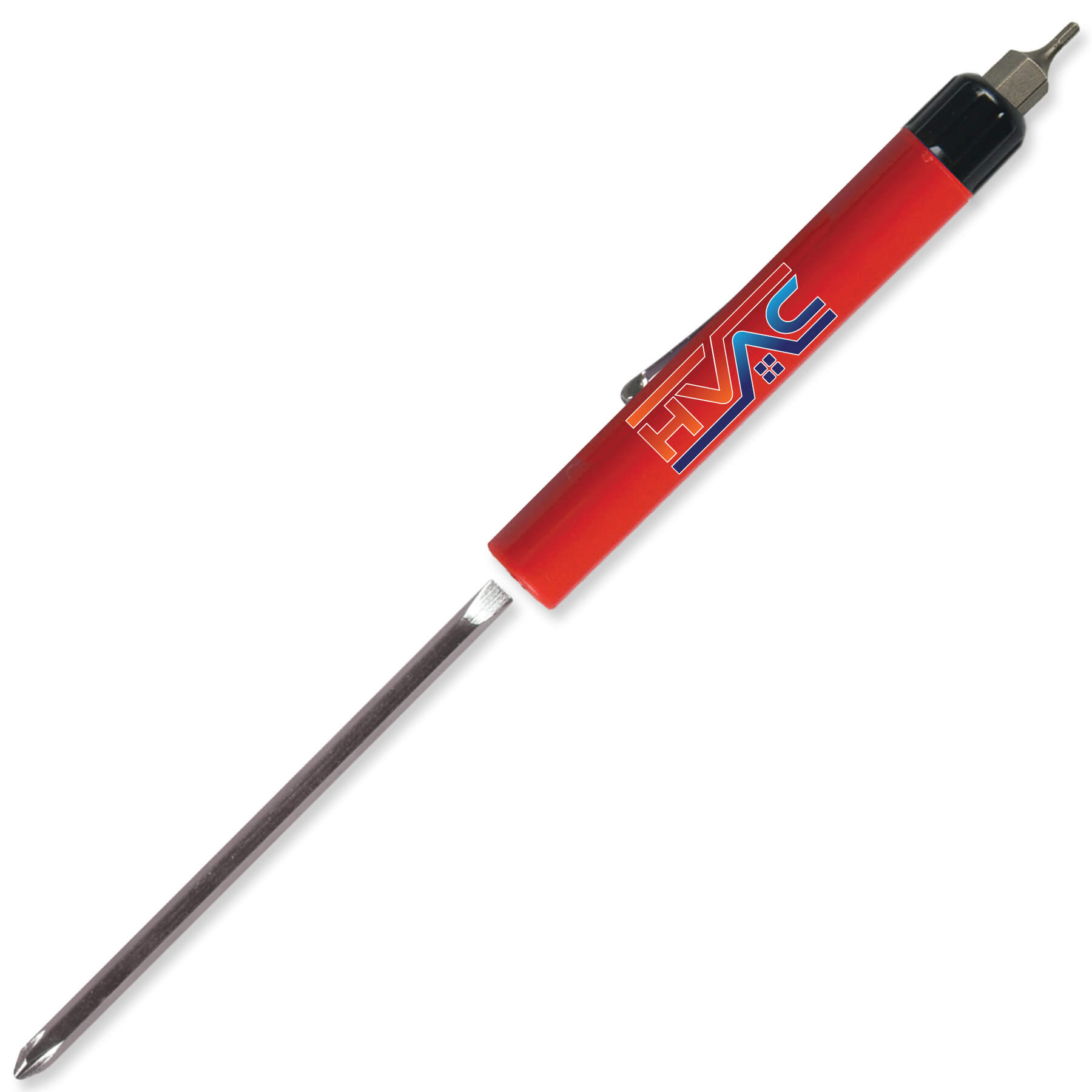 Pocket Screwdriver Reversible Flat Blade + Hex Bit Top 21