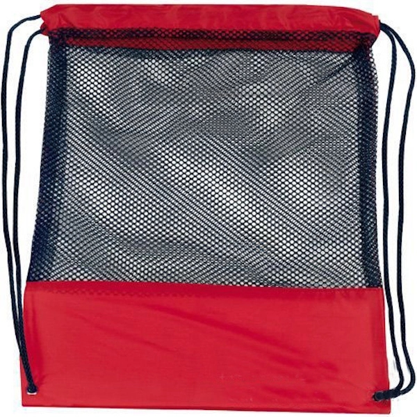 Customizable Mesh Drawstring Backpack 1