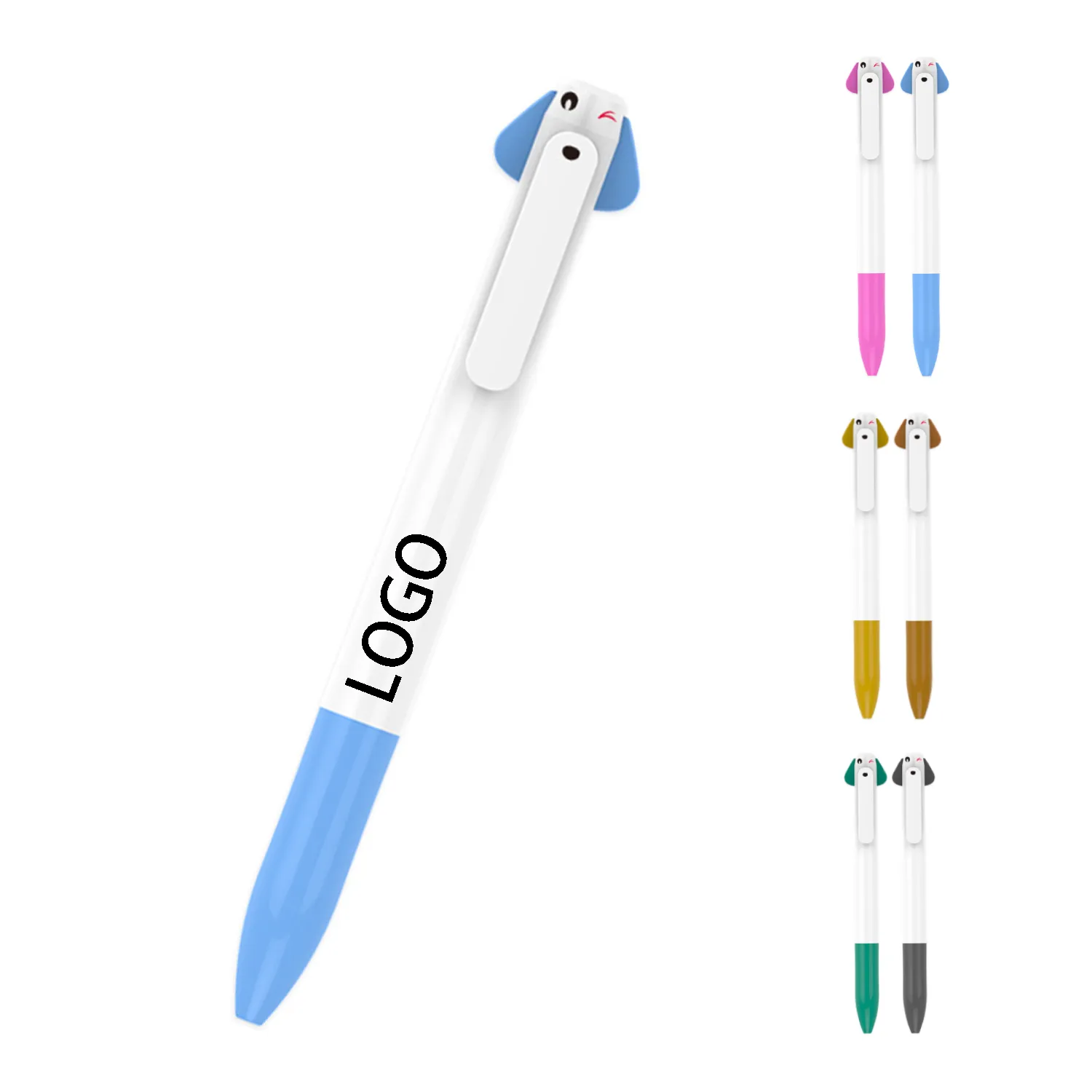 Plastic Ballpoint Pen Cute Puppy Customizable 8