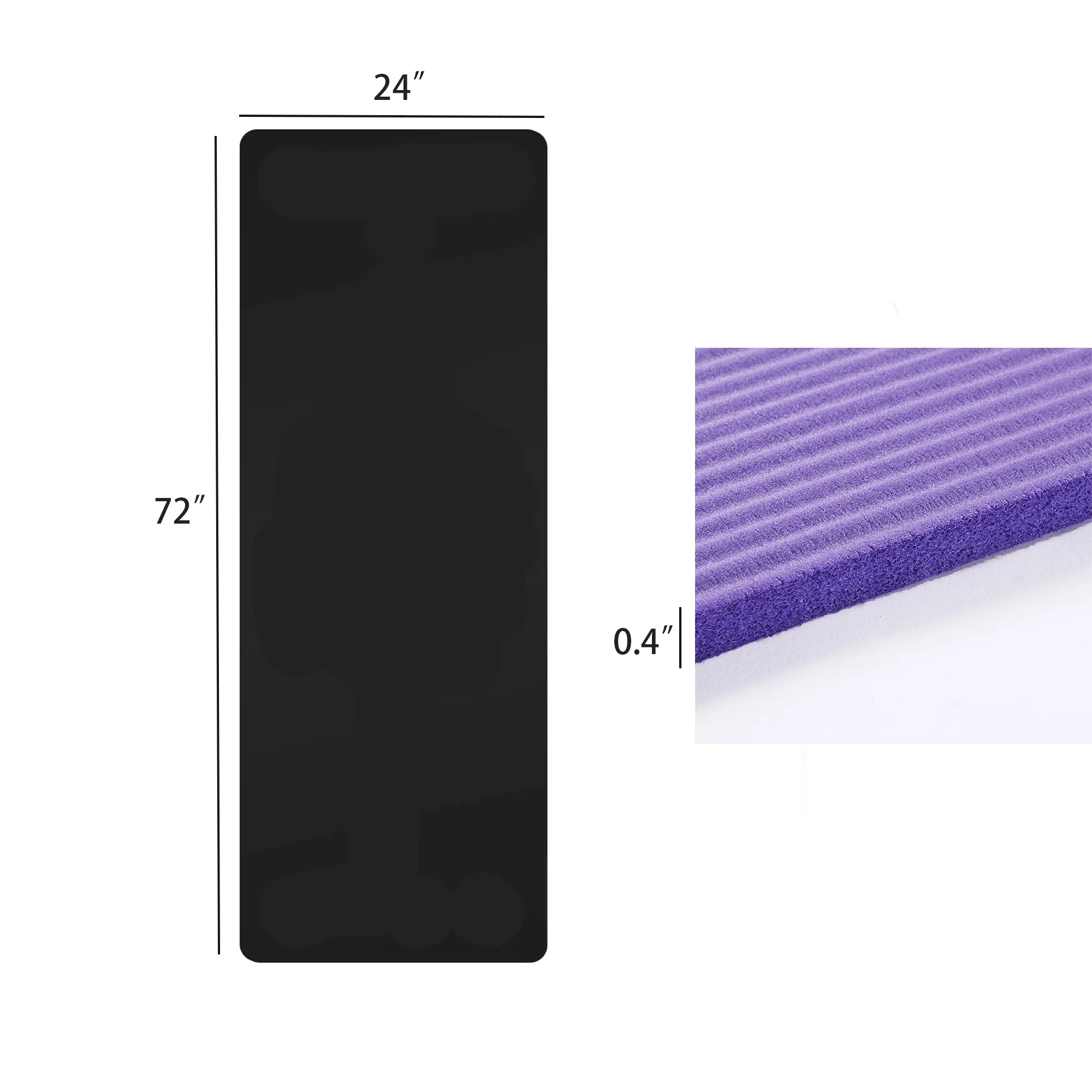 MOQ30 NBR Yoga Mat With Strap Bag 5