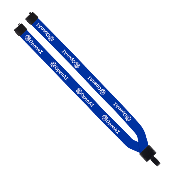 3/4" Polyester Lanyard with Non-Swivel Plastic Hook 23