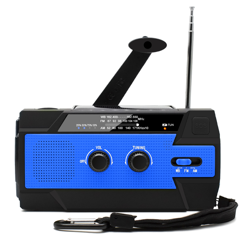 Survival Solar Emergency Flashlight Crank Radio 2