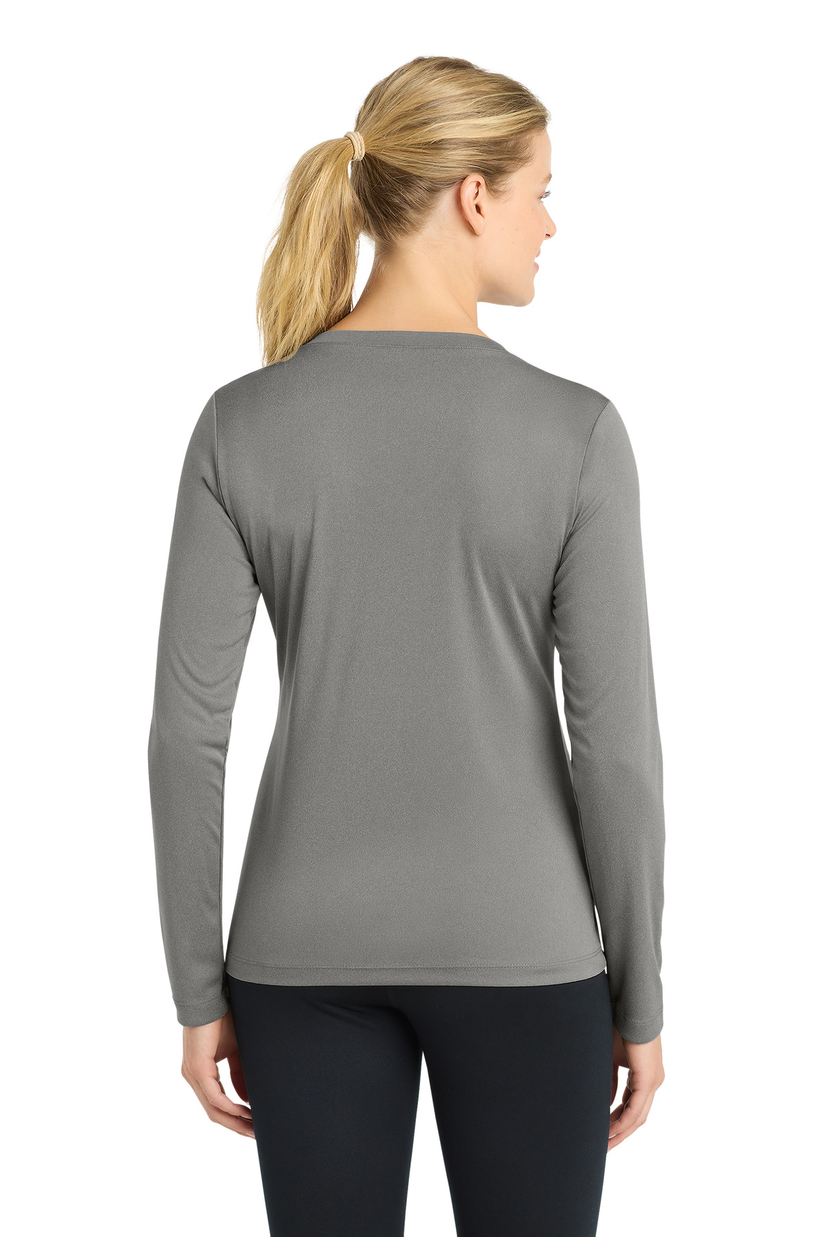 Sport-Tek Women's Long Sleeve PosiCharge Competitor V-Neck Tee. LST353LS 71