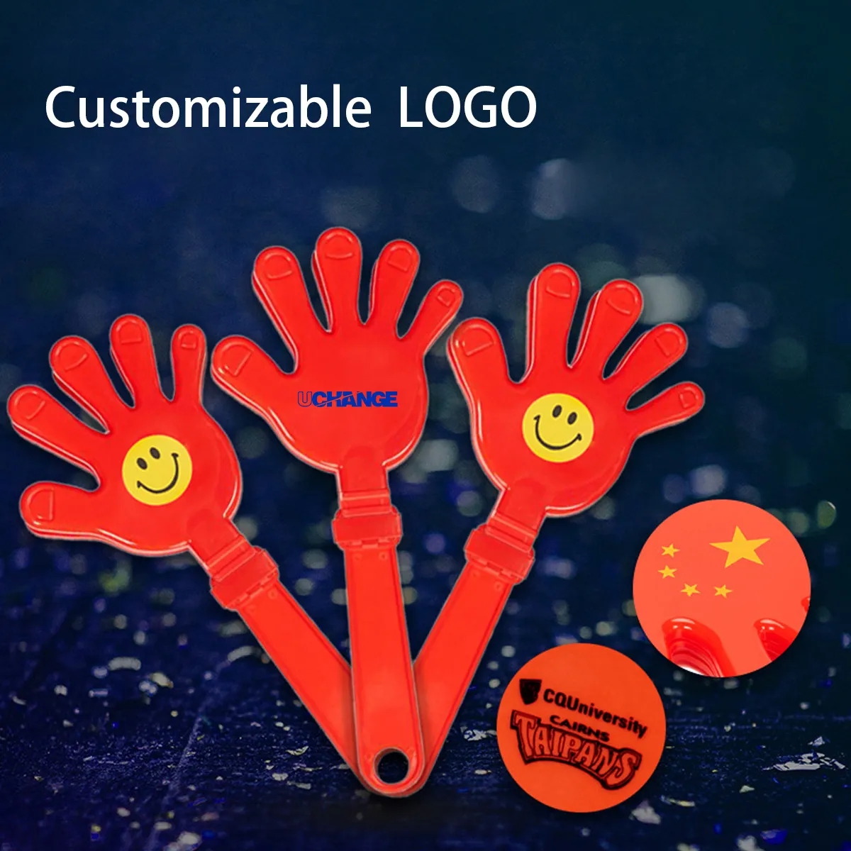 Multicolor Plastic Hand Clapper 7 Inch For Events 4