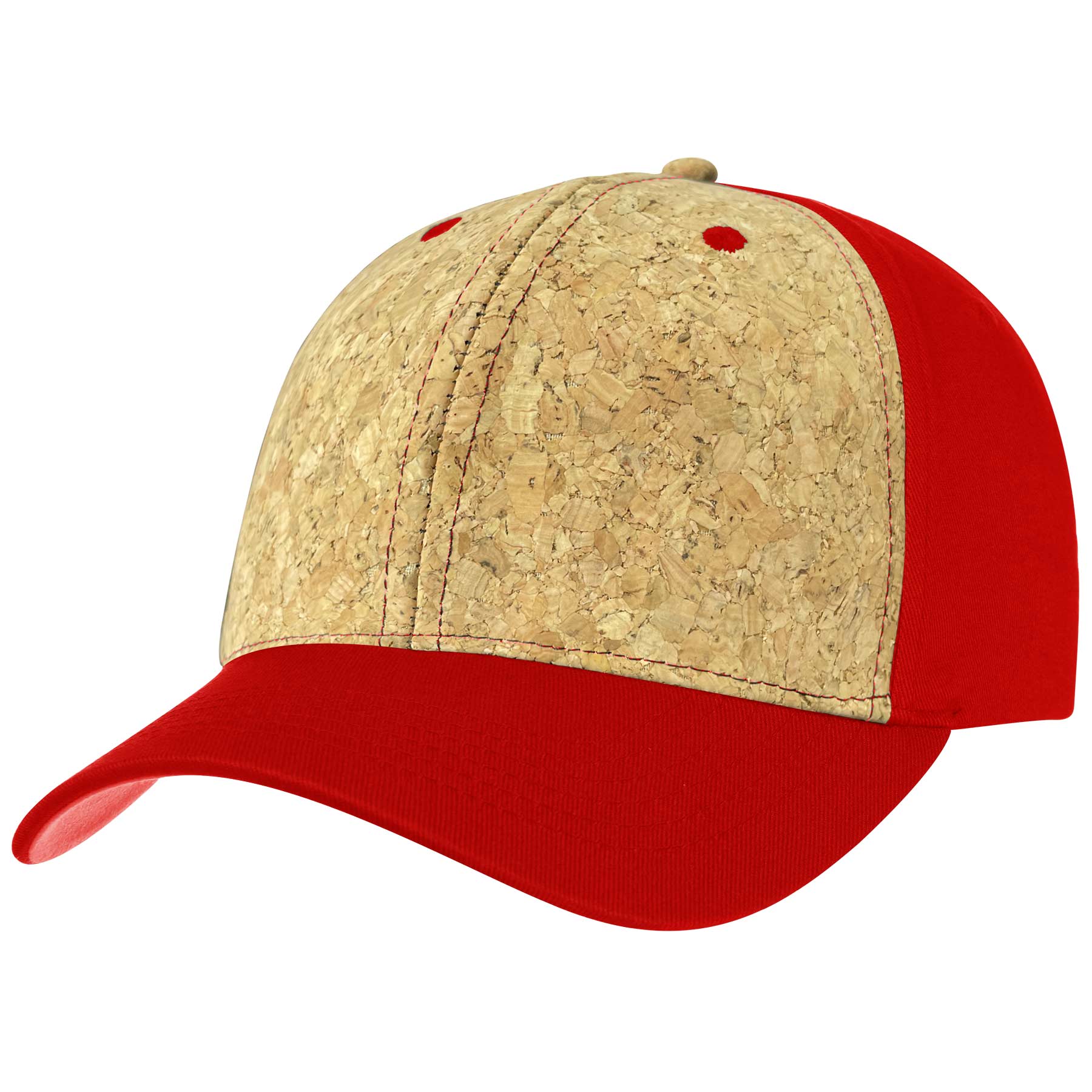 Two Tone 6 Panel Cork Trucker Baseball Cap 11
