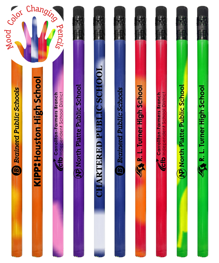 Color Changing Mood Pencil w/ Black Eraser, #2 lead 2