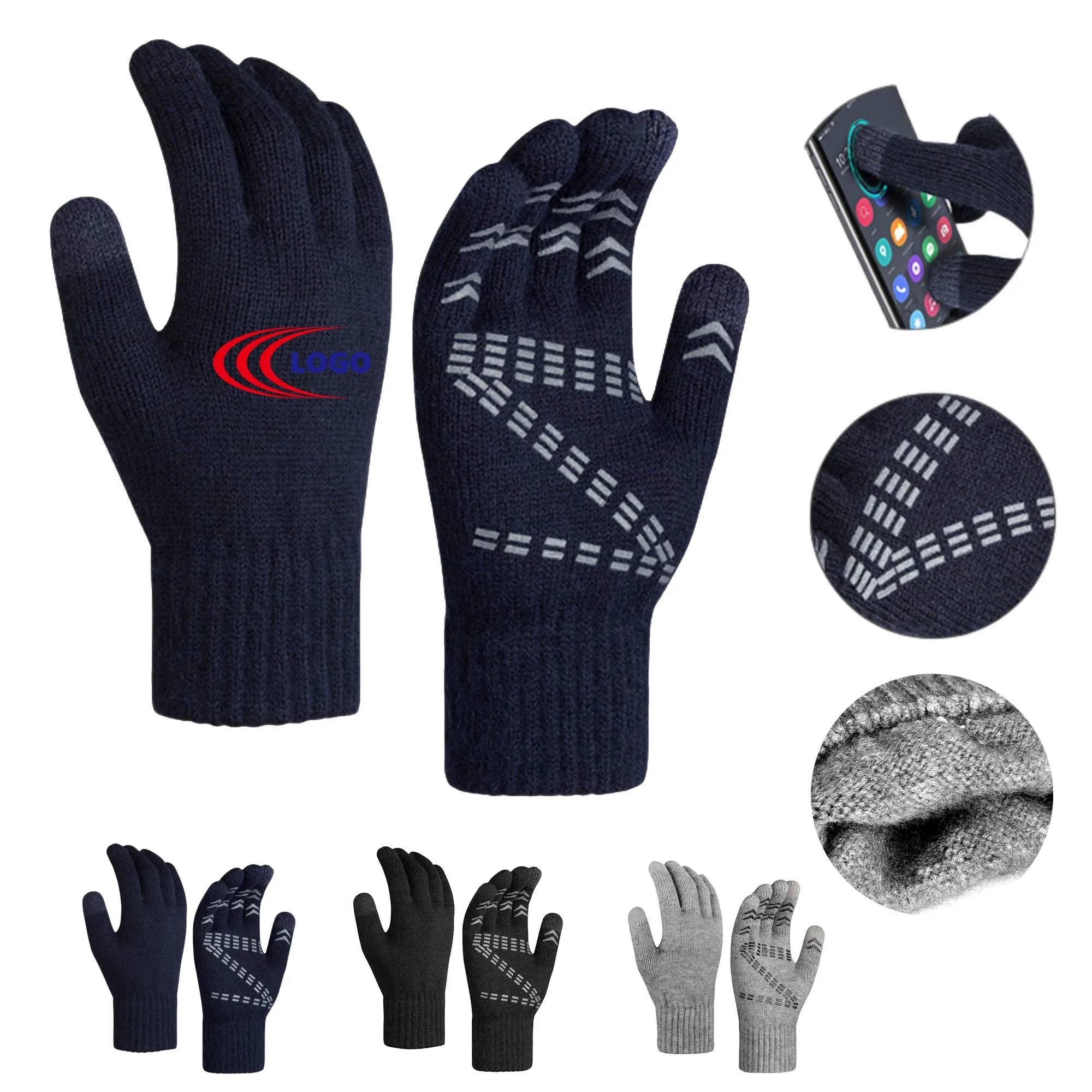 Winter Must-Have Touch Screen Gloves Soft Knit Lining