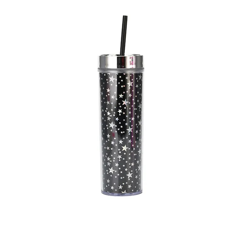 16OZ Double Plastic Straw Cup 3