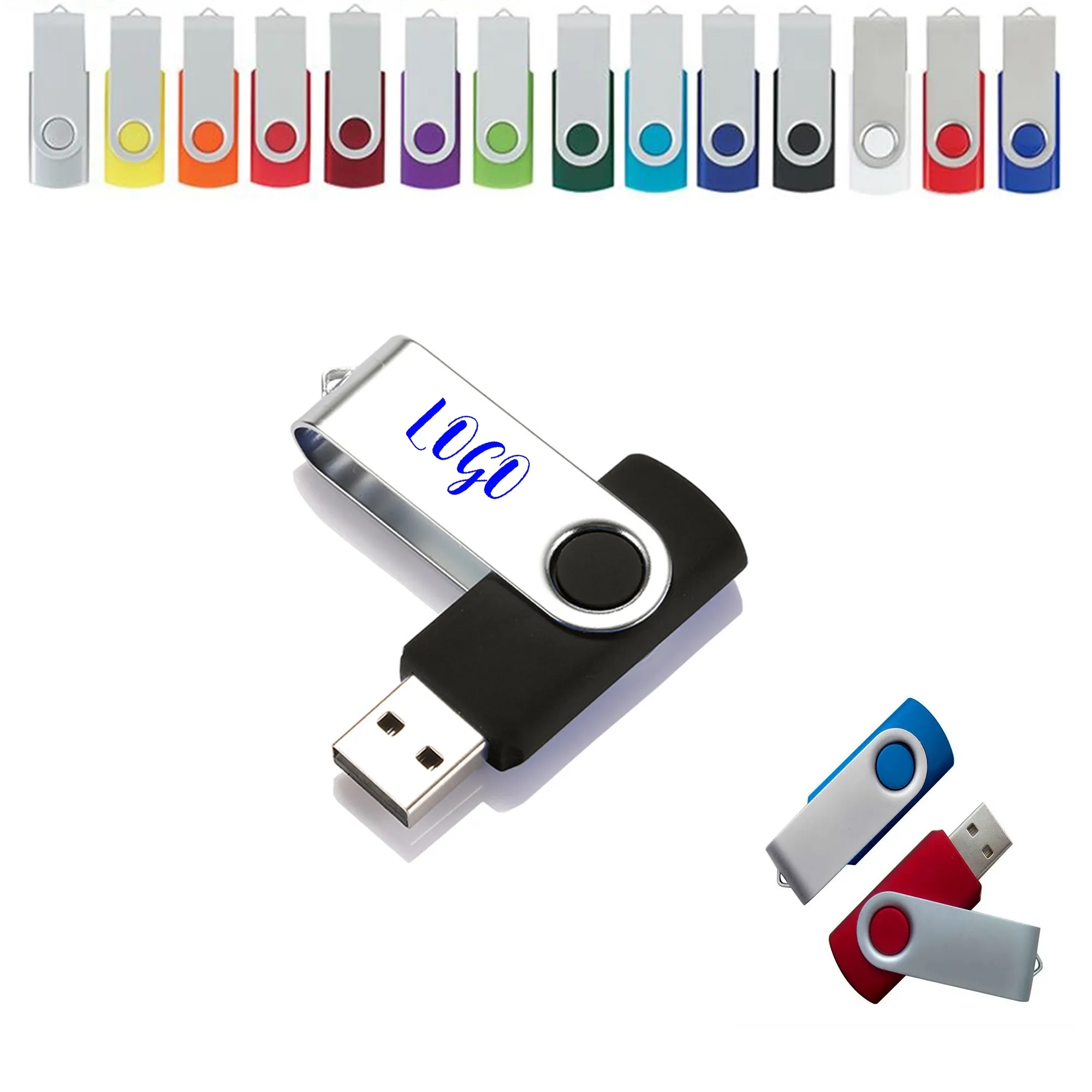 Custom Swivel Usb Flash Drive