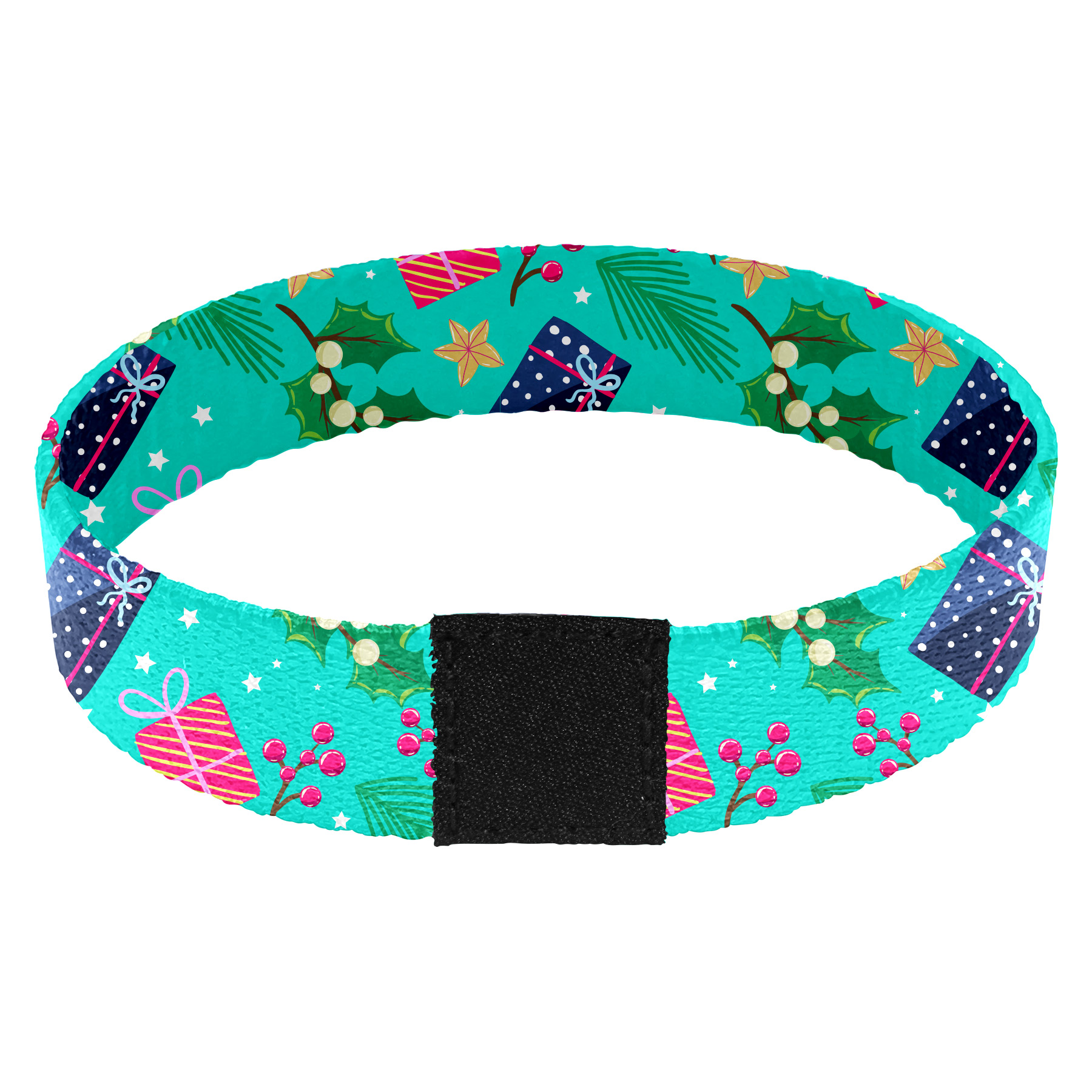 5/8'' Sublimation Elastic Polyester Wristband With Woven Label 19