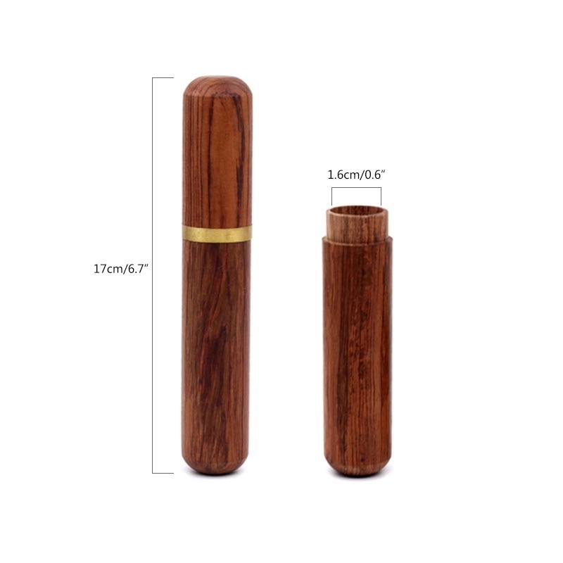 Natural Wood Cigar Tube 2