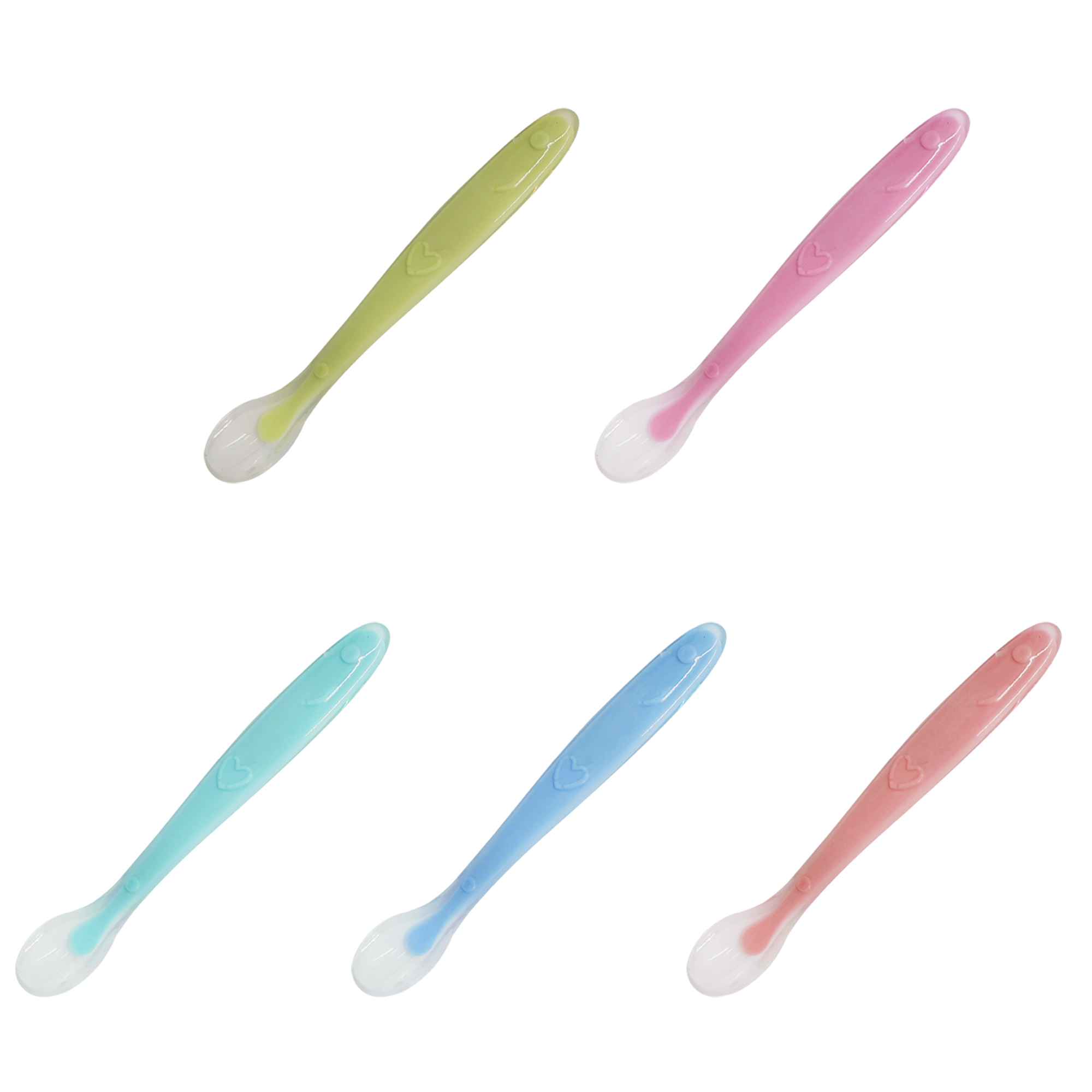 Soft-Tip Silicone Baby Spoons MOQ50 1