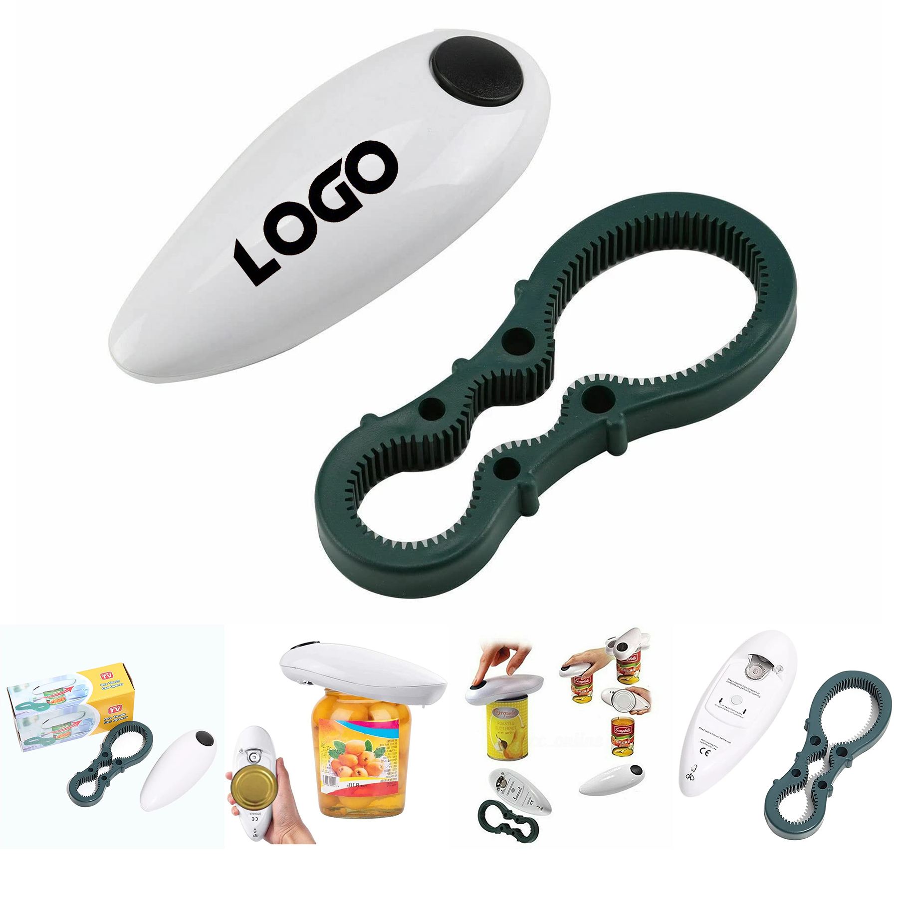 Can Opener FREE Bonus Gripmate Jar Opener 2