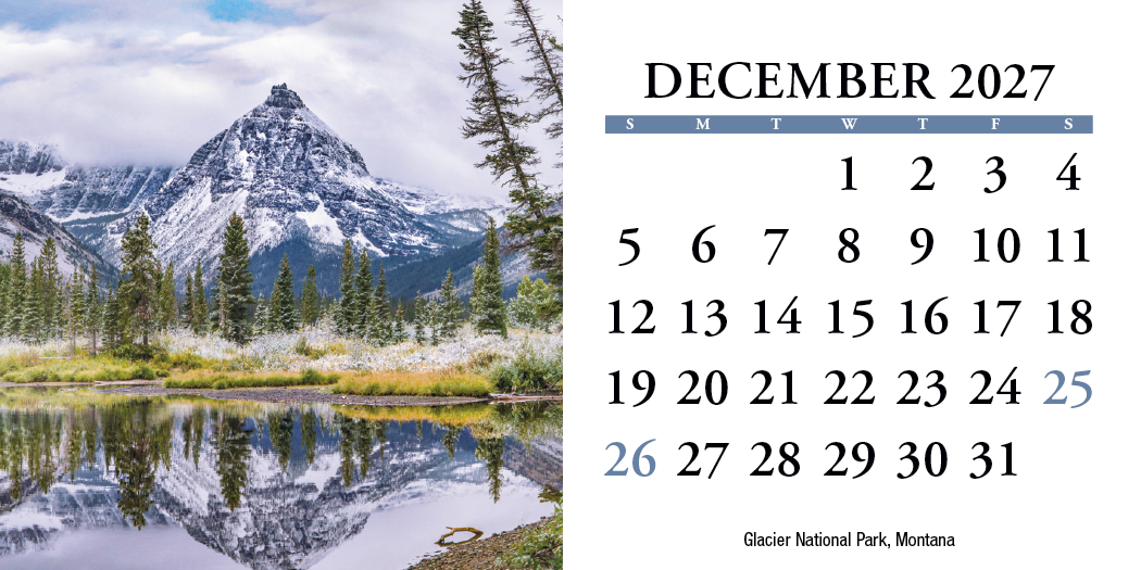 HotLine® Products Scenic America® Desk Tent Calendar 56